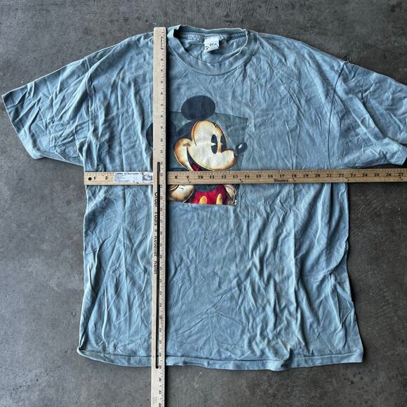 VINTAGE THE DISNEY STORE MICKEY MOUSE SHIRT MENS XL GRAY 00S GRAPHIC TEE - Picture 5 of 5